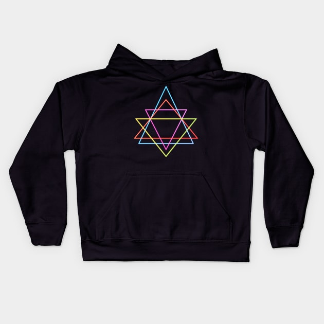 Divine Sacred Geometry Kids Hoodie by SplittyDev